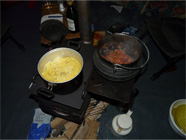 Winterkamperen tipi koken